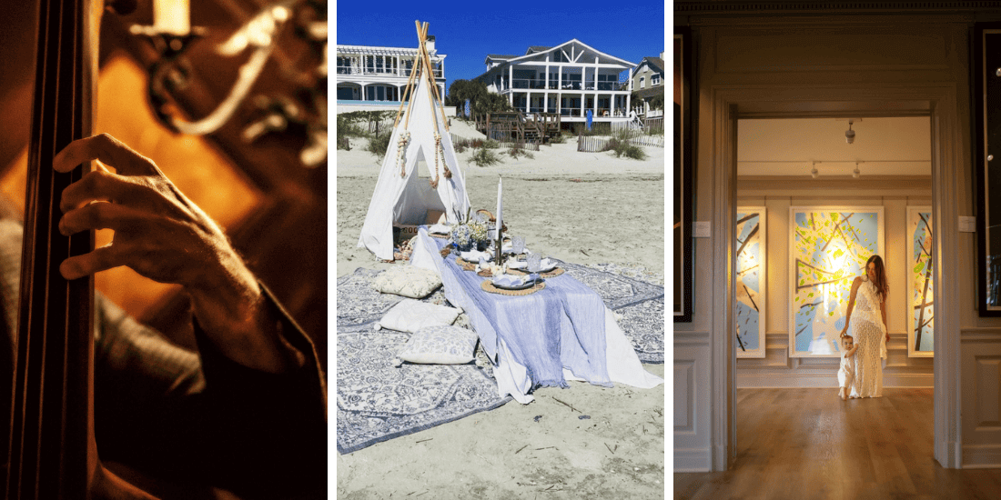 Art gallery walk, beach picnic, and jazz night in Charleston