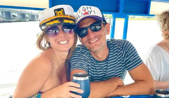 Couple enjoying private charter experience on Harbor Bar
