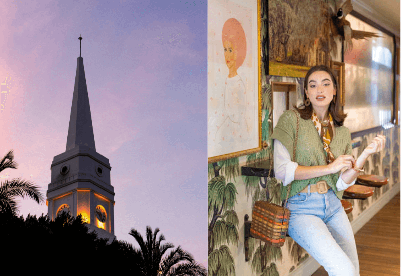 Charleston art scene and cozy downtown café vibes